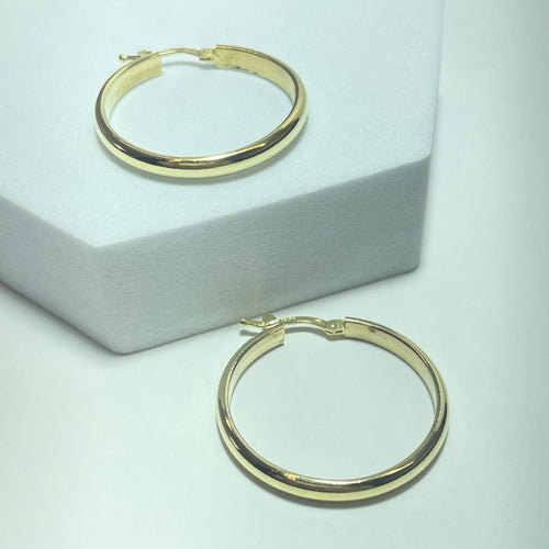 Boucles d'oreilles Boucles d'oreilles créoles en or jaune 18K (7,74 g) 58 Facettes 250316