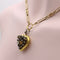 Pendentif Pendentif médaillon cœur en or 18k et diamants taille rose 58 Facettes