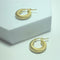 Boucles d'oreilles Boucles d’oreilles ovales texturées en or jaune 18K 7,83 g 58 Facettes 250252