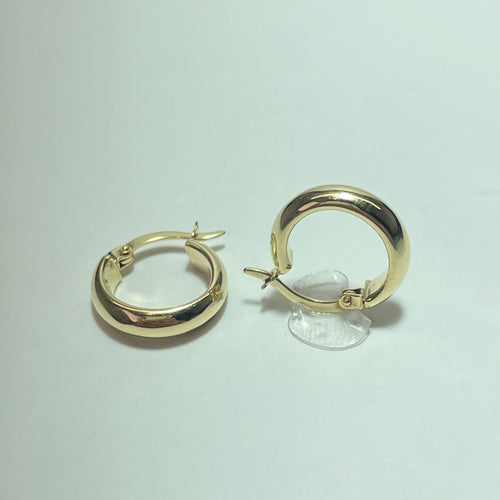 Boucles d'oreilles Boucles d’oreilles créoles en or jaune 14K 1,42 g 58 Facettes 250340