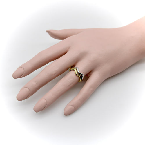Bague Tiffany & Co. Paloma Picasso - Bague Zig Zag en platine 58 Facettes A2006R