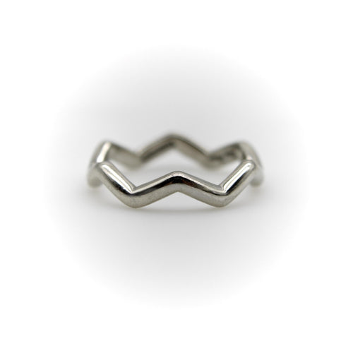 Bague Tiffany & Co. Paloma Picasso - Bague Zig Zag en platine 58 Facettes A2006R