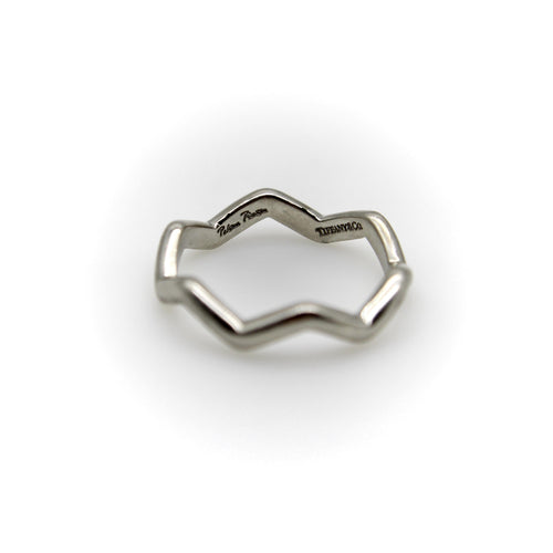 Bague Tiffany & Co. Paloma Picasso - Bague Zig Zag en platine 58 Facettes A2006R