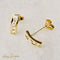 Boucles d'oreilles Boucles d'oreilles créoles quart en or jaune 585 et diamants 58 Facettes 2337