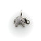Pendentif Pendentif breloque éléphant en or blanc 14k et diamants pavés 58 Facettes