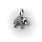 Pendentif Pendentif breloque éléphant en or blanc 14k et diamants pavés 58 Facettes