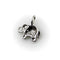 Pendentif Pendentif breloque éléphant en or blanc 14k et diamants pavés 58 Facettes