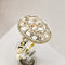 Bague 55 Art déco - Bague en or jaune 585 et platine à diamants 58 Facettes 2641