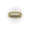Bague Bague cinq pierres en or jaune 14k et diamants taille ancienne 58 Facettes A10030