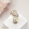 Bague 52.5 Bague Art déco rétro en or blanc 14 carats et diamants 58 Facettes 2601