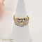 Bague 52.5 Art déco - Bague rétro en or blanc 14 carats et diamants 58 Facettes 2601