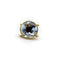 Pendentif Fob vintage - Pendentif en or jaune 14k avec pâte de verre bleue 58 Facettes A10033