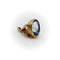 Pendentif Fob vintage - Pendentif en or jaune 14k avec pâte de verre bleue 58 Facettes A10033