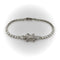 Bracelet Art déco - Bracelet ligne fleur en platine et diamants 58 Facettes A20072