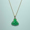 Pendentif Pendentif Bouddha rieur en jade en or jaune 14K 58 Facettes 250137