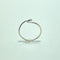 Bague 54 Bague ouverte en or blanc 18K avec 3 diamants ronds 58 Facettes 250343