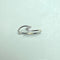 Bague 54 Bague ouverte en or blanc 18K avec 3 diamants ronds 58 Facettes 250343