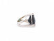 Bague 54 Bague cocktail en or blanc 18k, topaze London blue et diamants 0,25 ct (T54) 58 Facettes 270140