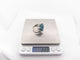 Bague 54 Bague cocktail en or blanc 18k, topaze London blue et diamants 0,25 ct (T54) 58 Facettes 270140