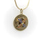 Pendentif Cartier - Pendentif médaillon vintage en or jaune 14K émaillé 58 Facettes A1003B