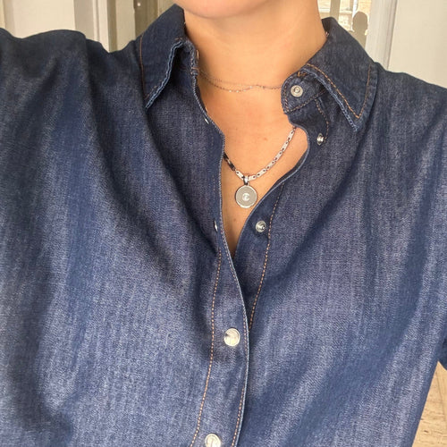 Collier Cartier - Collier chaîne et médaillon en or jaune et diamant 58 Facettes