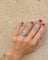 Bague 49 Bague vintage en or blanc 18k et diamants 58 Facettes