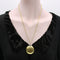 Pendentif Pendentif disque en or jaune et blanc 18k avec diamants 58 Facettes A2000I