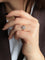 Bague 58 Bague marguerite en or rose 18k avec diamants taille rose 0,70 ct 58 Facettes 1090.4