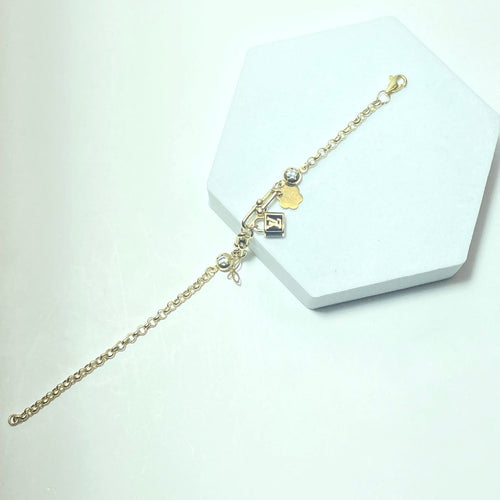 Bracelet Bracelet en or jaune 14 carats 4,55 g 58 Facettes 250378