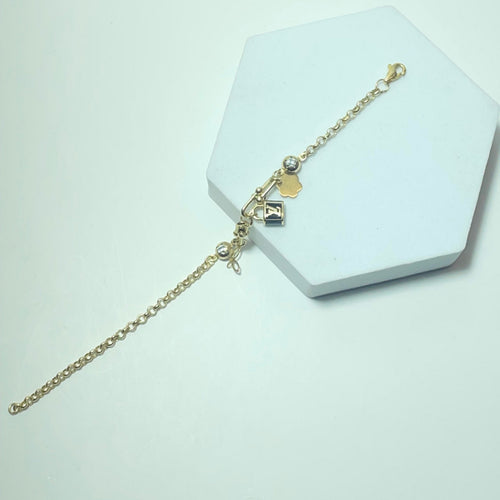 Bracelet Bracelet en or jaune 14 carats 4,55 g 58 Facettes 250378