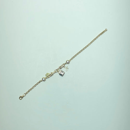 Bracelet Bracelet en or jaune 14 carats 4,55 g 58 Facettes 250378