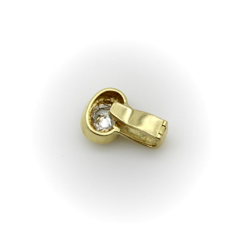Pendentif Pendentif des années 1980 en or jaune 18k et diamant 58 Facettes A2000L