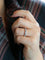 Bague 59 Alliance or blanc diamants ronds 2.4 carats 58 Facettes 1099.33