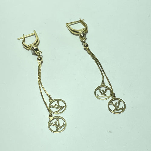 Boucles d'oreilles Boucles d’oreilles pendantes en or jaune 14 carats 58 Facettes 250389