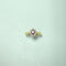 Bague 60 Bague marguerite rubis et diamants en or jaune 18 carats 58 Facettes 250390