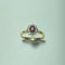 Bague 60 Bague marguerite rubis et diamants en or jaune 18 carats 58 Facettes 250390