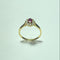 Bague 60 Bague marguerite rubis et diamants en or jaune 18 carats 58 Facettes 250390