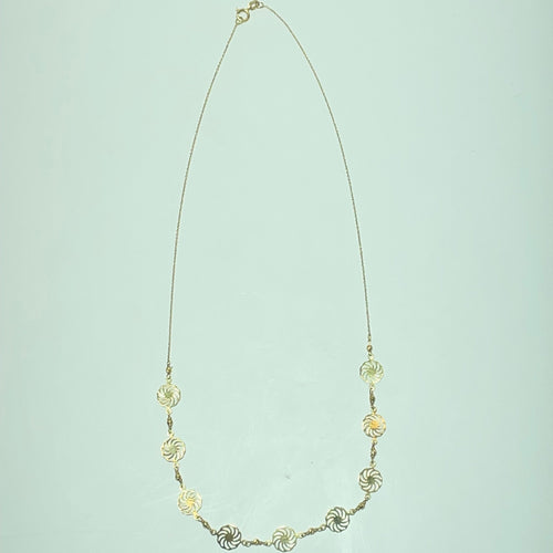 Collier Collier à motifs circulaires ajourés en or jaune 18 carats 2,31 g 58 Facettes 250275