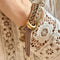 Bracelet Pierre Sterlé - Bracelet souple à maille palmier et corde 58 Facettes REF23124CF-156
