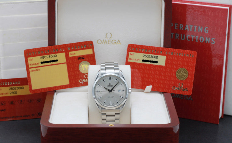 Montre Omega Seamaster Aqua Terra Co-Axial - Montre 42 mm réf. 2502.30.00 58 Facettes OMG/SEA/227