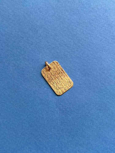 Pendentif Pendentif plaque Balance en or jaune 18 carats 58 Facettes