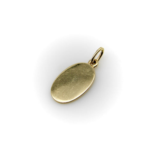 Pendentif Pendentif signature oiseau de paix gravé à la main en or 14 carats 58 Facettes A2001C