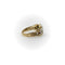 Bague 55 Bague fleur victorienne en or 15K avec perles et rubis 58 Facettes A2001A