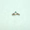 Bague 52 Bague fine en or jaune 18 carats avec pierre verte, taille 52 58 Facettes 260016
