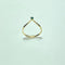Bague 52 Bague fine en or jaune 18 carats avec pierre verte, taille 52 58 Facettes 260016
