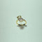 Bague 51 Bague moderne en or jaune 18 carats avec deux pierres claires 58 Facettes 260041