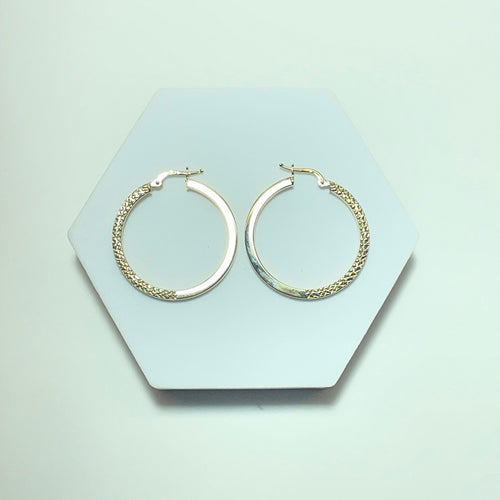 Boucles d'oreilles Boucles d’oreilles créoles en or jaune 14 carats (585) 3,21 g 58 Facettes 260023
