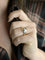 Bague 60 Bague jonc vintage en or jaune 18 carats avec diamant 0,5 ct 58 Facettes 1087.25
