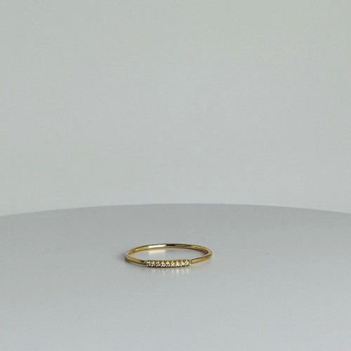 Bague Bague vintage en or jaune 14 ct et diamants 58 Facettes 2502035