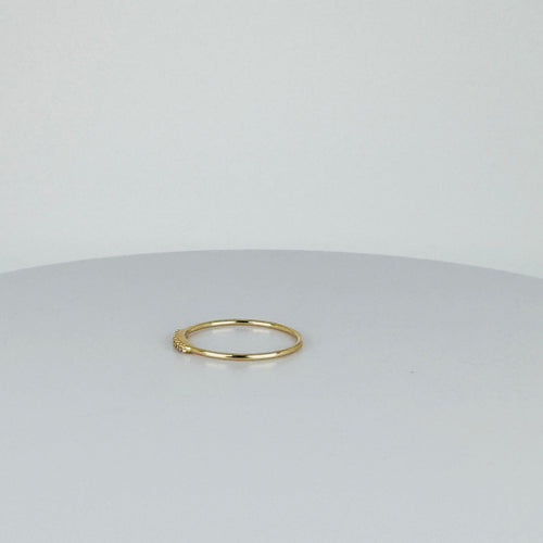 Bague Bague vintage en or jaune 14 ct et diamants 58 Facettes 2502035